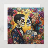 Verfijnde Dag van de Doden Kaart (Voorkant / Achterkant)