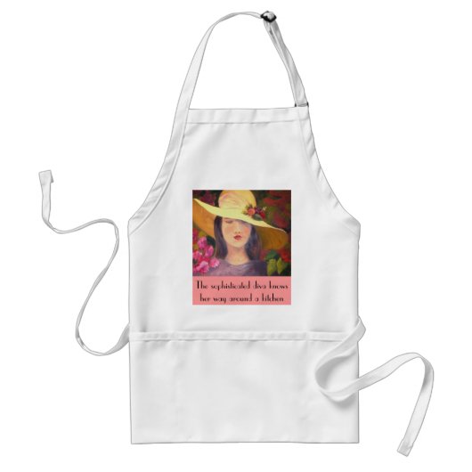 Verfijnde diva Apron Standaard Schort (Voorkant)