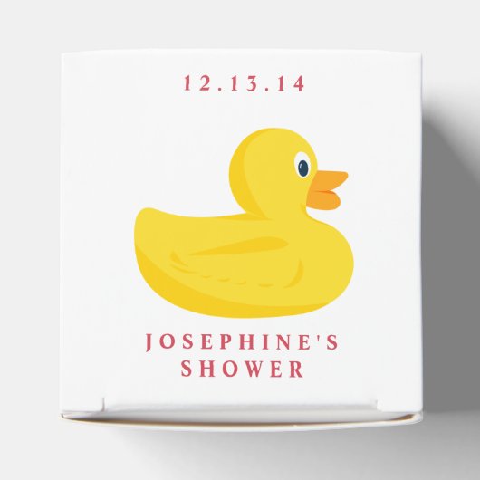 Verfijnde Duck Baby Block Gift Box Bedankdoosjes (Bovenkant)