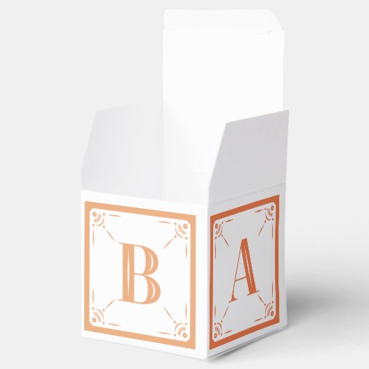 Verfijnde Duck Baby Block Gift Box Bedankdoosjes (Geopend)