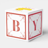 Verfijnde Duck Baby Block Gift Box Bedankdoosjes (Achterkant)
