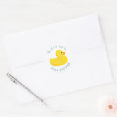 Verfijnde Duck Baby shower Stickers (Envelop)