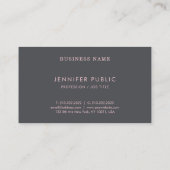 Verfijnde Eenvoudige Sjabloon Trendkleuren Modern Visitekaartje (Achterkant)