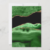 Verfijnde Elegant Goud Groen 50ste Verjaardag Kaart (Achterkant)