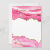 Verfijnde Elegant Goud Roze 50ste Verjaardag Kaart (Achterkant)