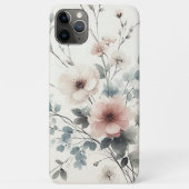 Verfijnde Elegante Delicate Waterverf Bloemen Case-Mate iPhone Case (Achterkant)