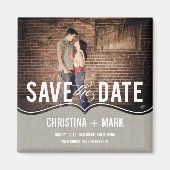 Verfijnde elegantie Bewaar de datummagneet - Khaki Magneet (Voorkant)