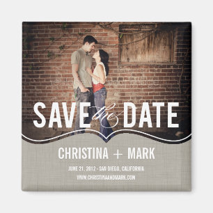 Verfijnde elegantie Bewaar de datummagneet - Khaki Magneet