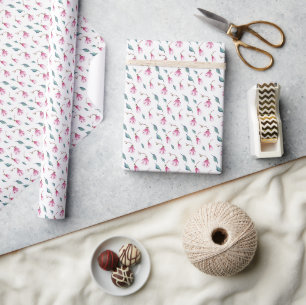 Verfijnde Elegantie Bloemen Cadeaupapier