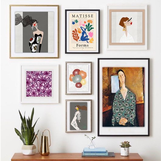 Verfijnde Elegantie Glamour Mode Kunst Poster