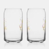 Verfijnde en Chic Inspirerende Typografie Blikvorm Glas (Rechts)