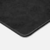 Verfijnde Faux Stamp Triple Monongram op zwart Bureaumat (Hoek)