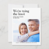 Verfijnde foto Save the Date Kaart (Voorkant)