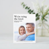 Verfijnde foto Save the Date Kaart (Staand voorkant)