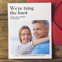 Verfijnde foto Save the Date Kaart