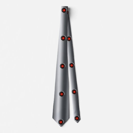 Verfijnde glans: zilver metallic textuur stropdas (Voorkant)