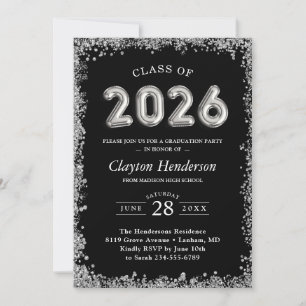 Verfijnde Glitter Accenten voor 2025 Afstudeerfees Kaart