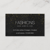 Verfijnde Gold Dust Visitekaartje (Achterkant)