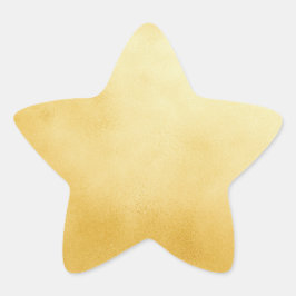 Verfijnde gouden folie nepgouden ster sticker