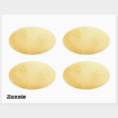 Verfijnde gouden ovale folie nep- sticker (Vel)