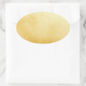 Verfijnde gouden ovale folie nep- sticker (Tas)