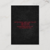 Verfijnde grijze Red Professional Visitekaartje (Achterkant)