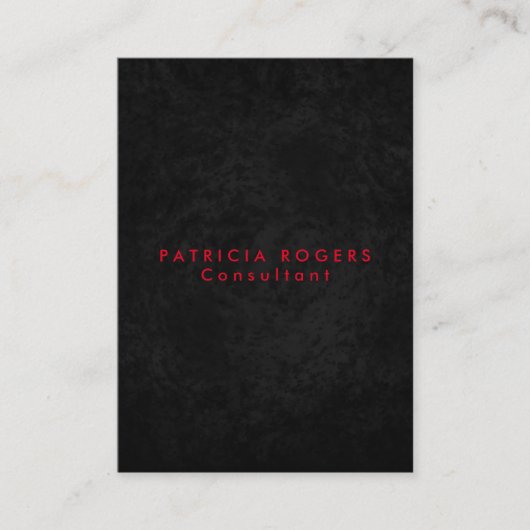 Verfijnde grijze Red Professional Visitekaartje (Voorkant)