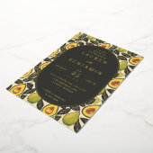 Verfijnde Groene Avocado Folie Uitnodiging (Gedraaid)