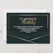 Verfijnde groene goudsurrousdag kaart (Voorkant)