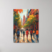 Verfijnde Harlem Renaissance Straat Canvas Afdruk (Voorkant)