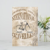 Verfijnde internationale reiziger briefpapier (Staand voorkant)