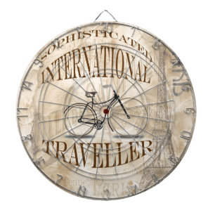 Verfijnde internationale reiziger dartbord