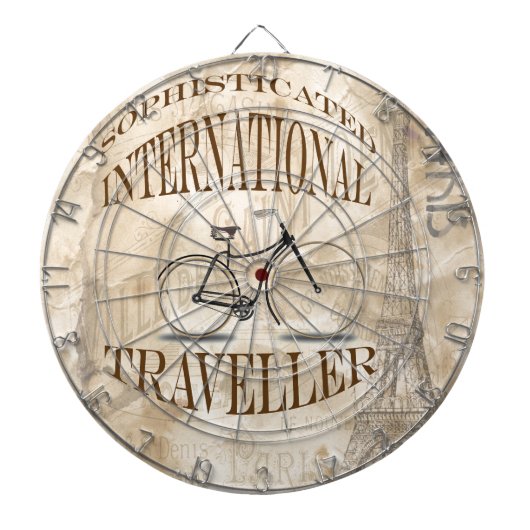 Verfijnde internationale reiziger dartbord (Voorkant)