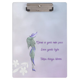 Verfijnde kalme spiraal klembord