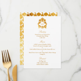 Verfijnde Klassieke Nepfolie Gouden Barok Menu