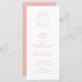 Verfijnde klassieke vorm van het Manuscript het Bl Programmakaart (Voorkant / Achterkant)