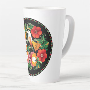Verfijnde kunstvogels bloemen mooi decor latte mok