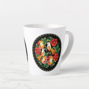Verfijnde kunstvogels bloemen mooi decor latte mok