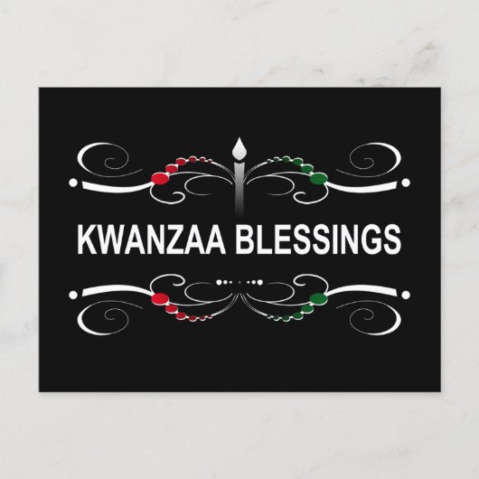 verfijnde kwanzaa zegeningen briefkaart (Voorkant)