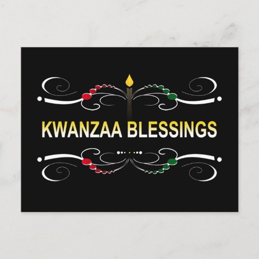 verfijnde kwanzaa zegeningen briefkaart (Voorkant)