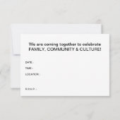 verfijnde kwanzaa zegeningen kaart (Achterkant)