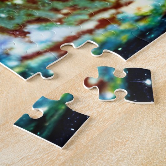 Verfijnde leuke kosmische galaxy night sky party legpuzzel (Zijkant)