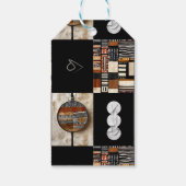 Verfijnde luxe Afrikaans-Caribisch Cadeaulabel (Achterkant)