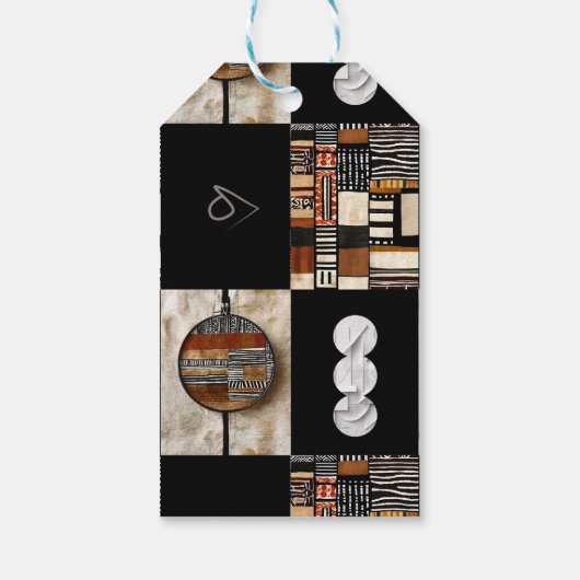 Verfijnde luxe Afrikaans-Caribisch Cadeaulabel (Achterkant)