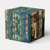 Verfijnde luxe Afrikaans-Caribisch eiland Bedankdoosjes (Achterkant)