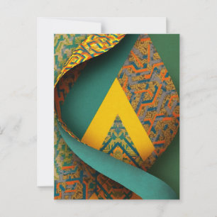 Verfijnde luxe Afrikaanse Aziatische Caribische Briefkaart