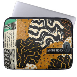 Verfijnde luxe Afrikaanse Aziatische Caribische Laptop Sleeve