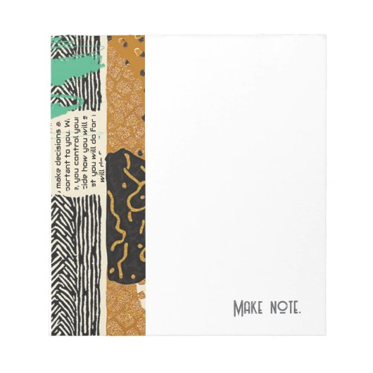 Verfijnde luxe Afrikaanse Aziatische Caribische Notitieblok (Voorkant)