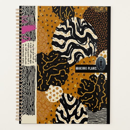 Verfijnde luxe Afrikaanse Aziatische Caribische Planner (Voorkant)
