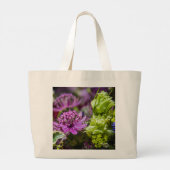 Verfijnde magie van bloesems #1 grote canvas tas (Achterkant)